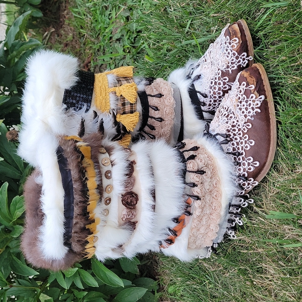 Upcycled cowboy boho wedding boots💍💎🤠